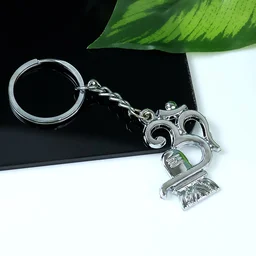 Shivling Trishul Metal Keychain Set – 5 Pc Durable Spiritual Keyrings