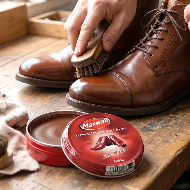 Shoe Care – Instant Shine & Protective Brown Cream for Leather Shoes
