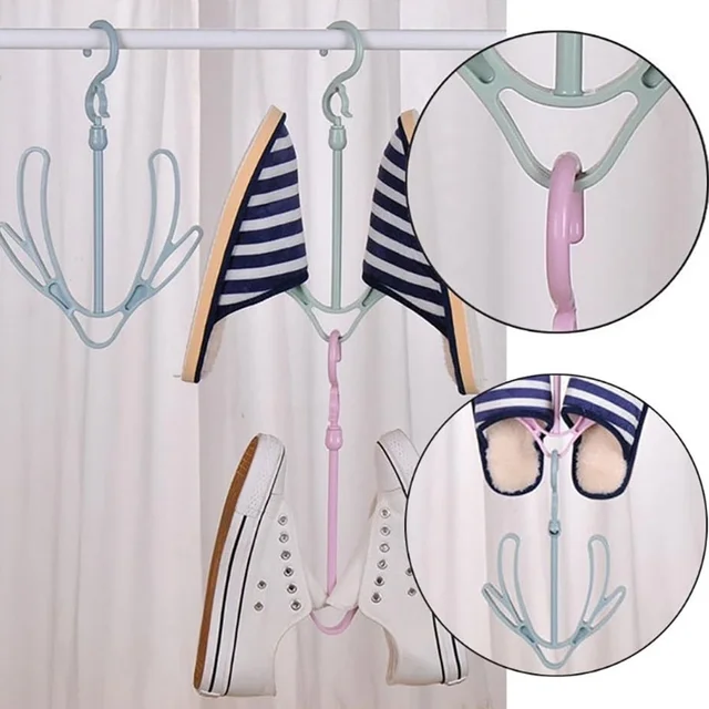Shoe Drying Hanger – Rotatable Balcony & Closet Rack | Organivo
