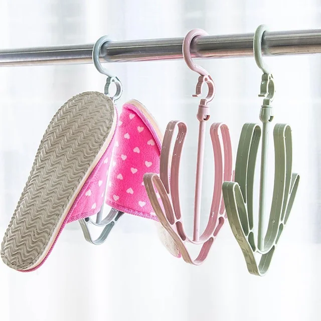 Shoe Drying Hanger – Rotatable Balcony & Closet Rack | Organivo
