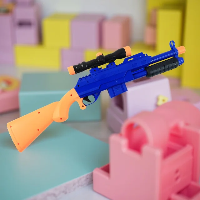 Shot Air Gun Toy with Scope – Safe Foam Bullet Blaster for Kids