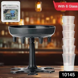 Shot Glass Dispenser – 6-Shot Party Set with Tray & Glasses | Siplix