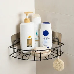 Shower Caddy Corner – 2 Pc Iron Bathroom Organizer | Mist & Relax