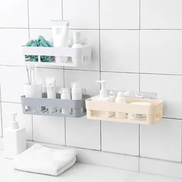 Shower Corner Caddy – Wall-Mounted Suction Shelf | Mist & Relax