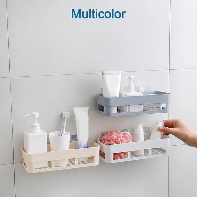 Shower Corner Caddy – Wall-Mounted Suction Shelf | Mist & Relax