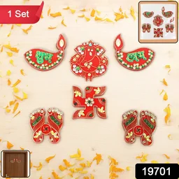 Shubh Labh Door Hanging Set – 6 Pieces Traditional Festive Decor