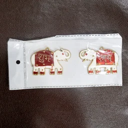 Shubh Labh Elephant Wall Hangings – Traditional Good Luck Décor Set