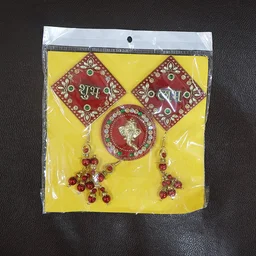 Shubh Labh Ganesh Wall Hanging Set – Auspicious 3-Piece Decor