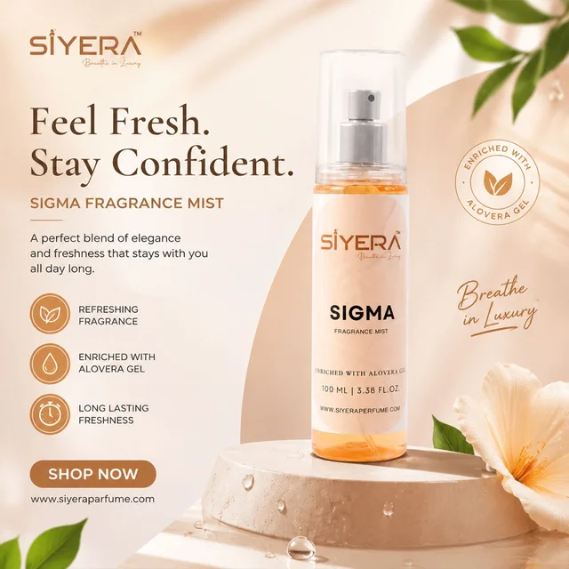 Sigma Fragrance Mist Body Spray – Long Lasting Refreshing Scent