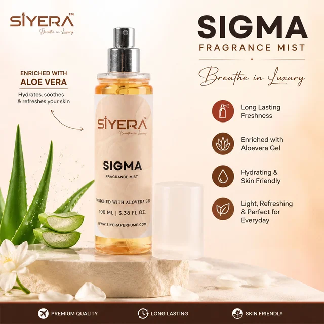 Sigma Fragrance Mist Body Spray – Long Lasting Refreshing Scent