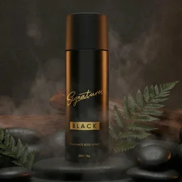 Signature Black Body Spray – Long Lasting Masculine Fragrance