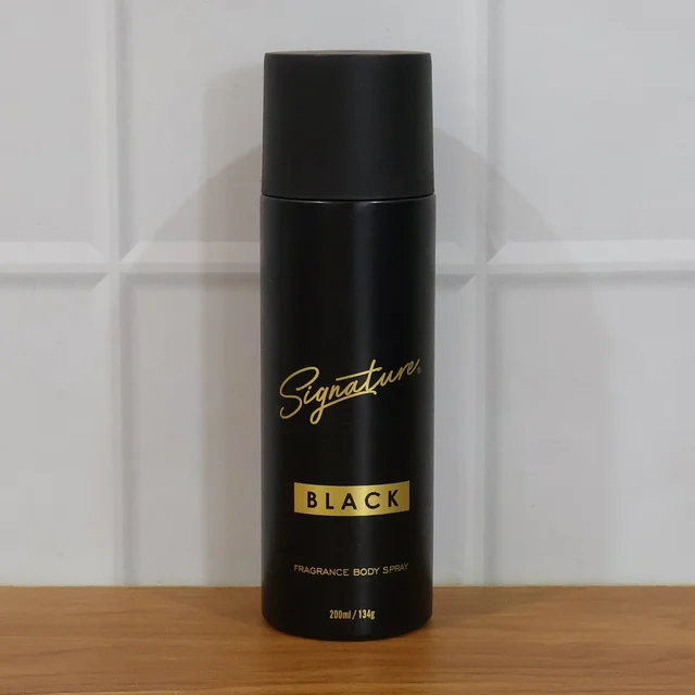 Signature Black Body Spray – Long Lasting Masculine Fragrance