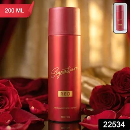 Signature Red Fragrance Body Spray – Long Lasting Bold Scent