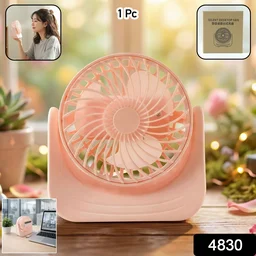 Silent Mini Desk Fan – Rechargeable, Adjustable Tilt & USB