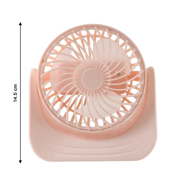 Silent Mini Desk Fan – Rechargeable, Adjustable Tilt & USB
