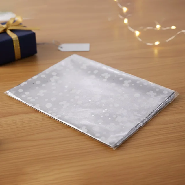 Silver Decorative Gift Wrapping Paper Sheets – 20 Pieces Premium Pack