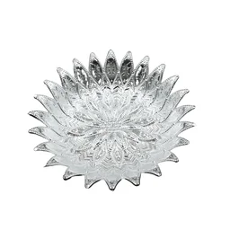 Silver Finish Serving Tray – Decorative Mukhwas & Dry Fruit Platter | Indo Glow