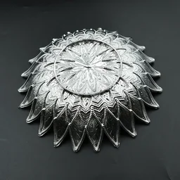 Silver Finish Serving Tray – Decorative Mukhwas & Dry Fruit Platter | Indo Glow