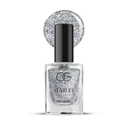 Silver Moonlight Glitter Nail Paint – Long-Lasting Sparkle Finish