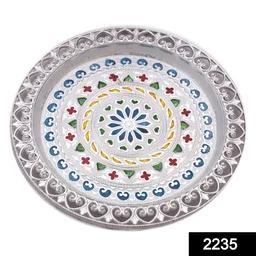 Silver Plated Pooja Thali – Festive & Worship Decor | Indo Glow
