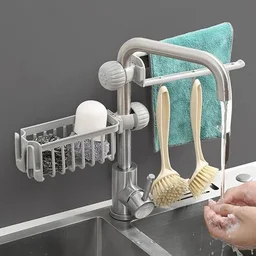 Sink Faucet Towel Holder – Adjustable Space-Saving Organizer