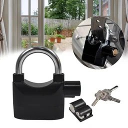 Siren Alarm Lock – Waterproof Anti-Theft Padlock | VelvaBloom