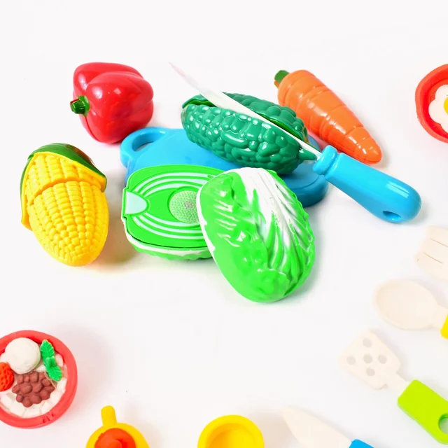 Slice & Play Toy Set – Realistic Fruits & Veggies | Aditi