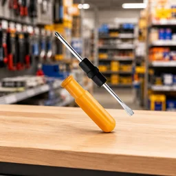 Small 2 in 1 screwdriver – Reversible flathead and Phillips tool for home & work