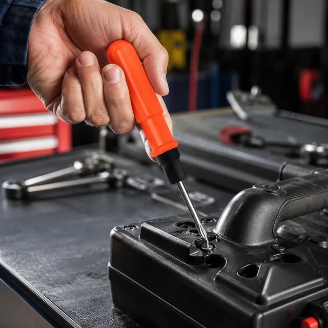 Small 2 in 1 screwdriver – Reversible flathead and Phillips tool for home & work
