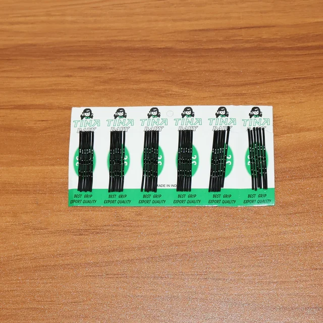 Small Black Bobby Pins – Strong Non-Slip Hair Clips, 36 Pc