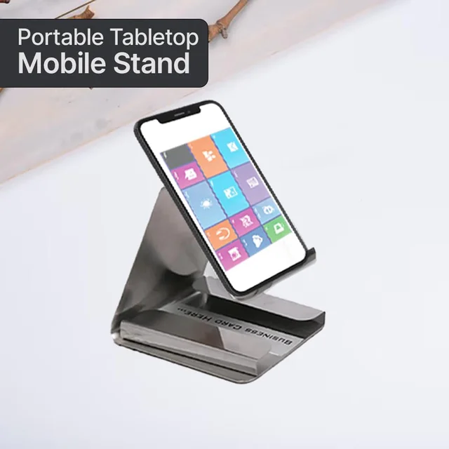 Small Desktop Mobile Phone Stand – Compact Hands-Free Holder