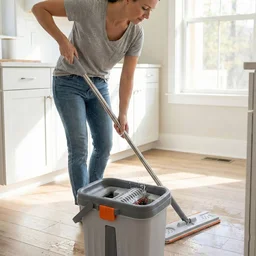 Small Flat Mop Bucket Set – Compact Multipurpose Cleaning Kit
