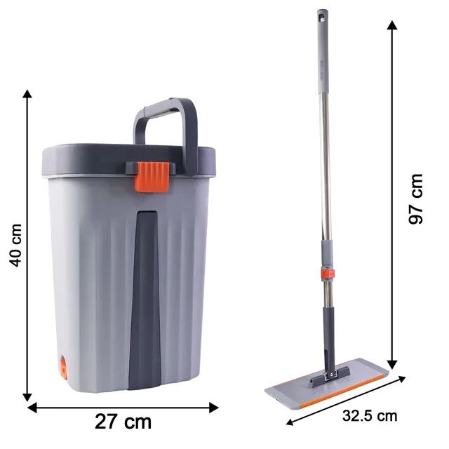 Small Flat Mop Bucket Set – Compact Multipurpose Cleaning Kit