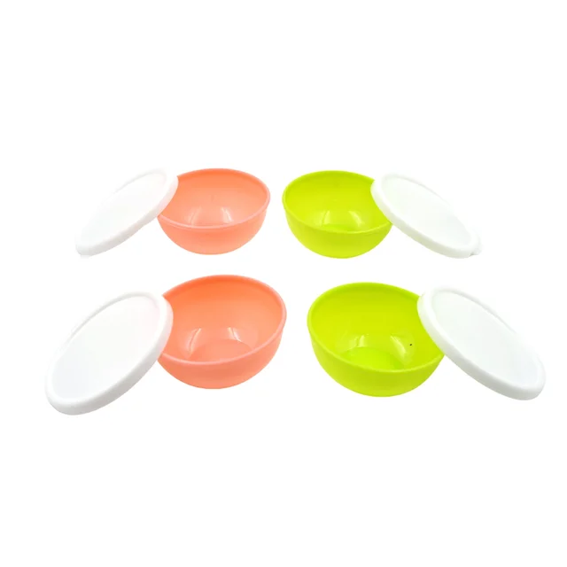 Small Plastic Bowls with Lids – 4-Pc Microwave Safe Katoris | Jiaqi