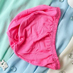 Small Premium Stretchable Pink Swimming Cap – Comfortable Fit for Short Hair