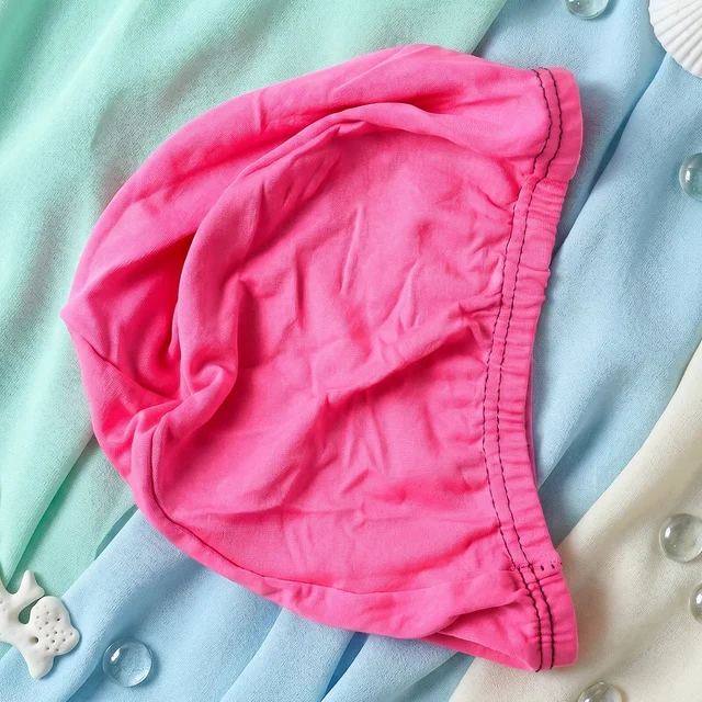 Small Premium Stretchable Pink Swimming Cap – Comfortable Fit for Short Hair