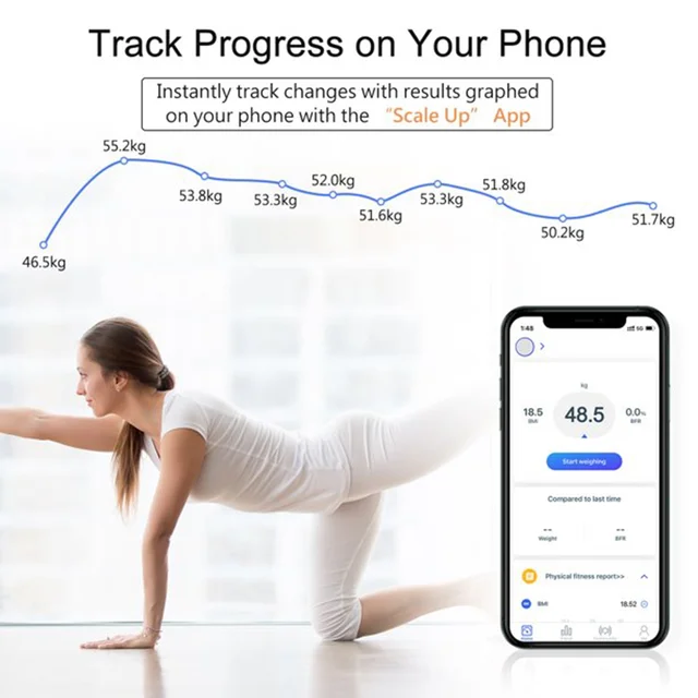 Smart Body Weight Scale – Bluetooth Body Fat & BMI Tracking | VelvaBloom