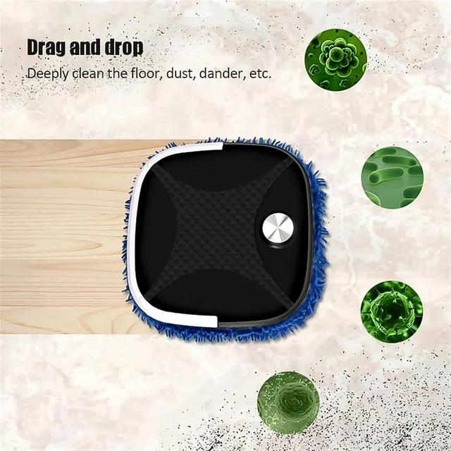 Smart Floor Cleaning Robot – USB Rechargeable with Dry & Wet Mop
