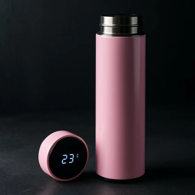 Smart Vacuum Insulated Water Bottle – LED Temperature Display 500ML
