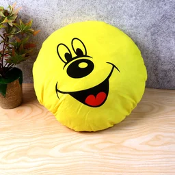 Smiley Face Plush Pillow Cushion – Soft & Cozy 30x30 cm
