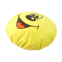 Smiley Face Plush Pillow Cushion – Soft & Cozy 30x30 cm