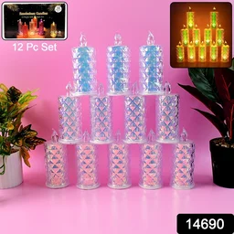 Smokeless LED Candles – Safe Flameless Set of 12 for Home Decor