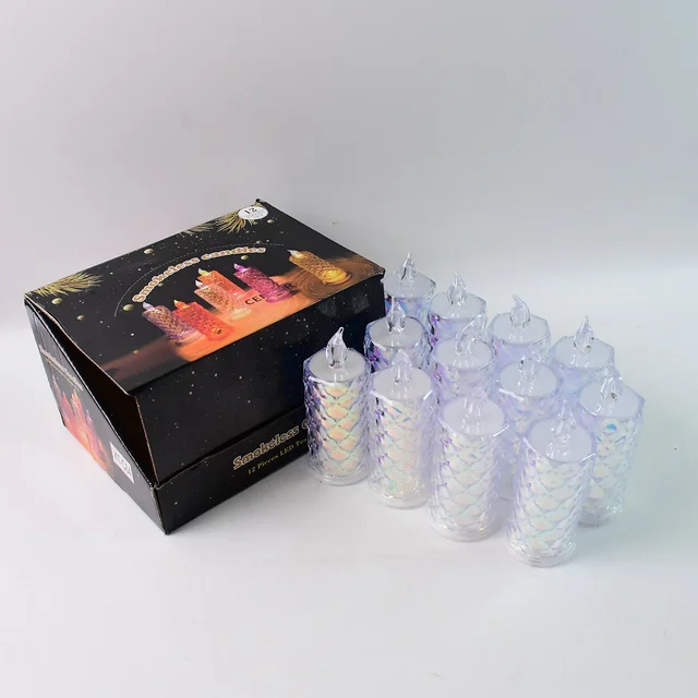 Smokeless LED Candles – Safe Flameless Set of 12 for Home Decor