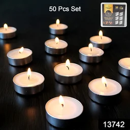 Smokeless Tealight Candles – 50 Pcs Set for Diwali | Indo Glow