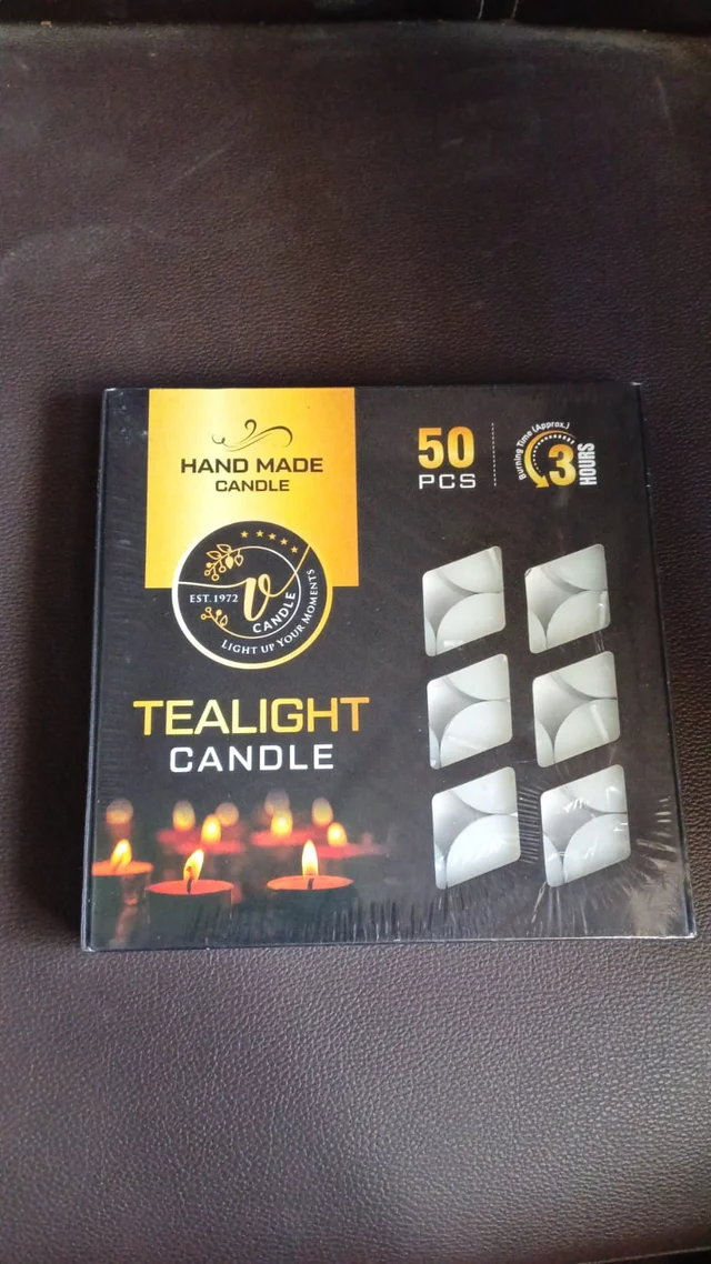 Smokeless Tealight Candles – 50 Pcs Set for Diwali | Indo Glow