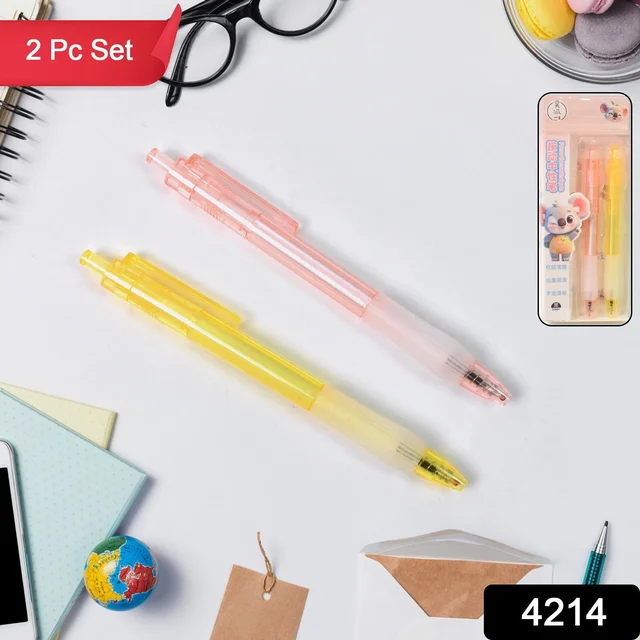 Smooth Writing Ball Pen – Black Ink, Fine Tip (2 Pc) | CustoPen