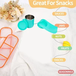 Snack Tray with Steel Cup – Multi-functional for Kids & Home | TinyTrendy