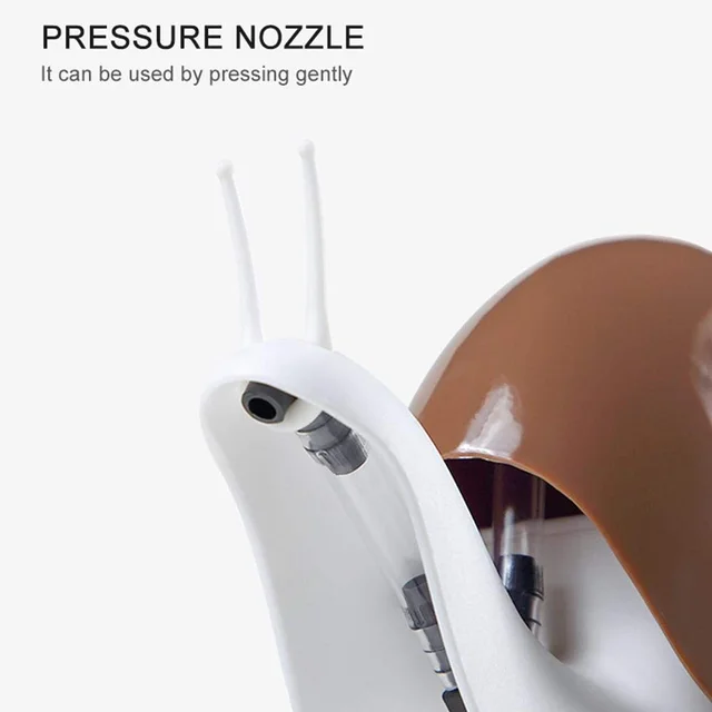 Snail Shape Soap Dispenser – Portable & Refillable | VelvetBubbles