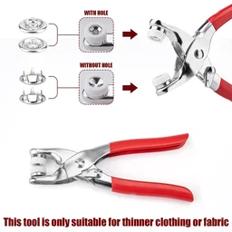 Snap Button Plier Kit – Heavy Duty with 100+ Assorted Studs