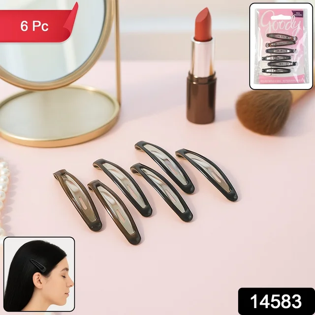 Snap Hair Clips for Women – Strong Hold, Non-Slip 6 Pc Set